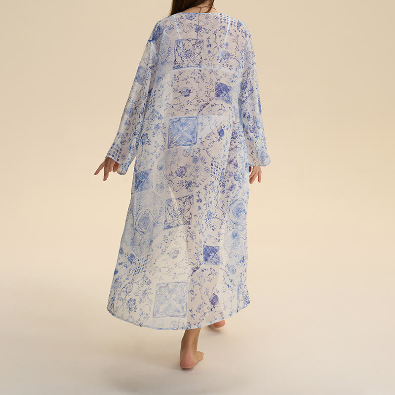 Gilet d'intérieur Olivenorma pour femme, respirant, en mousseline, coupe ample, idéal pour l'été et l'automne. - image 5