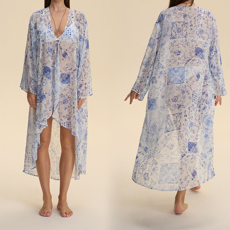 Gilet d'intérieur Olivenorma pour femme, respirant, en mousseline, coupe ample, idéal pour l'été et l'automne. - image 3