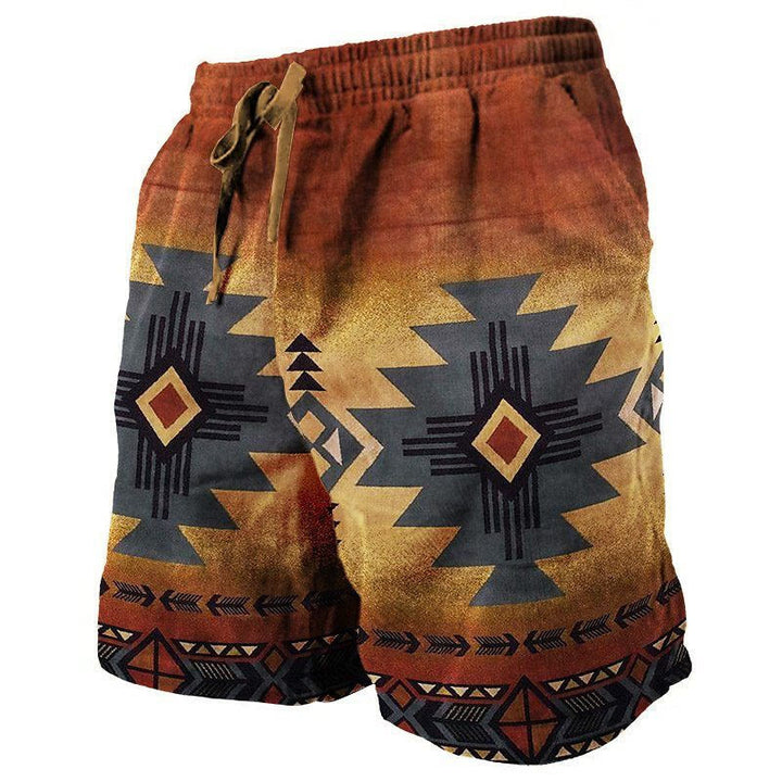 Pantalon court d'été pour homme Olivenorma, coupe droite, décontracté et respirant - Rouge - 5XL - image 10