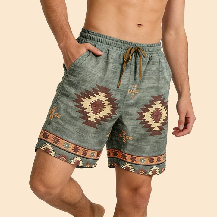 Pantalon court d'été pour homme Olivenorma, coupe droite, décontracté et respirant - image 4