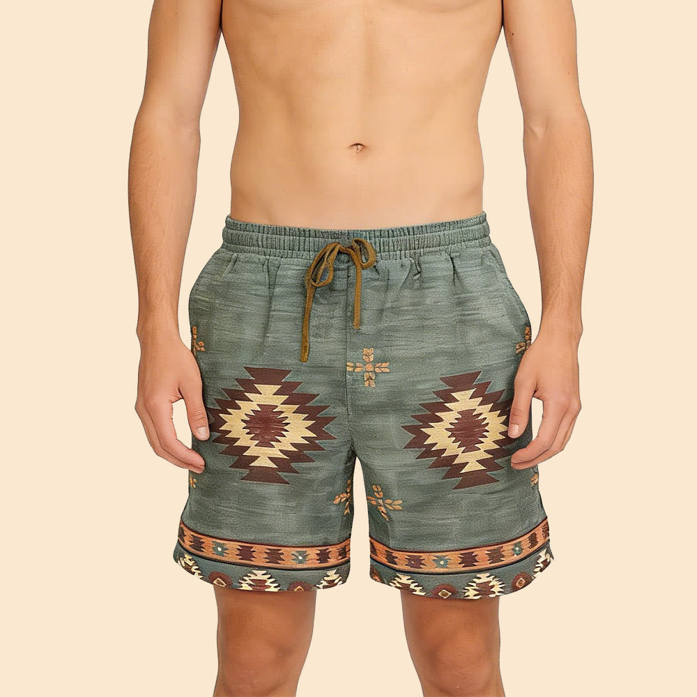 Pantalon court d'été pour homme Olivenorma, coupe droite, décontracté et respirant - image 0