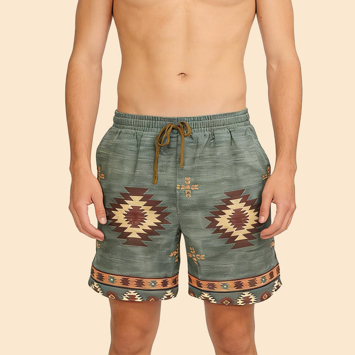 Pantalon court d'été pour homme Olivenorma, coupe droite, décontracté et respirant - image 0