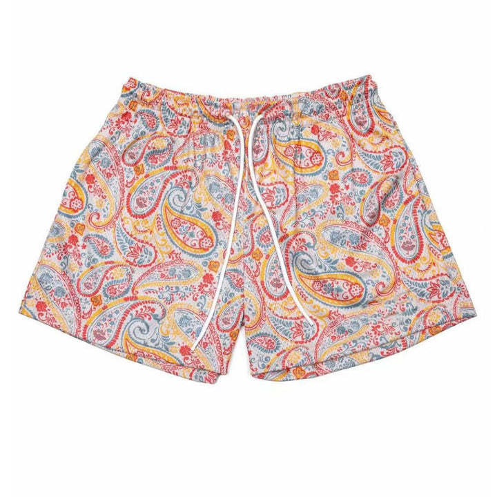 Pantalon de basketball d'été oversize Olivenorma à motif cachemire en maille à séchage rapide - Multicolore - 3XL - image 11