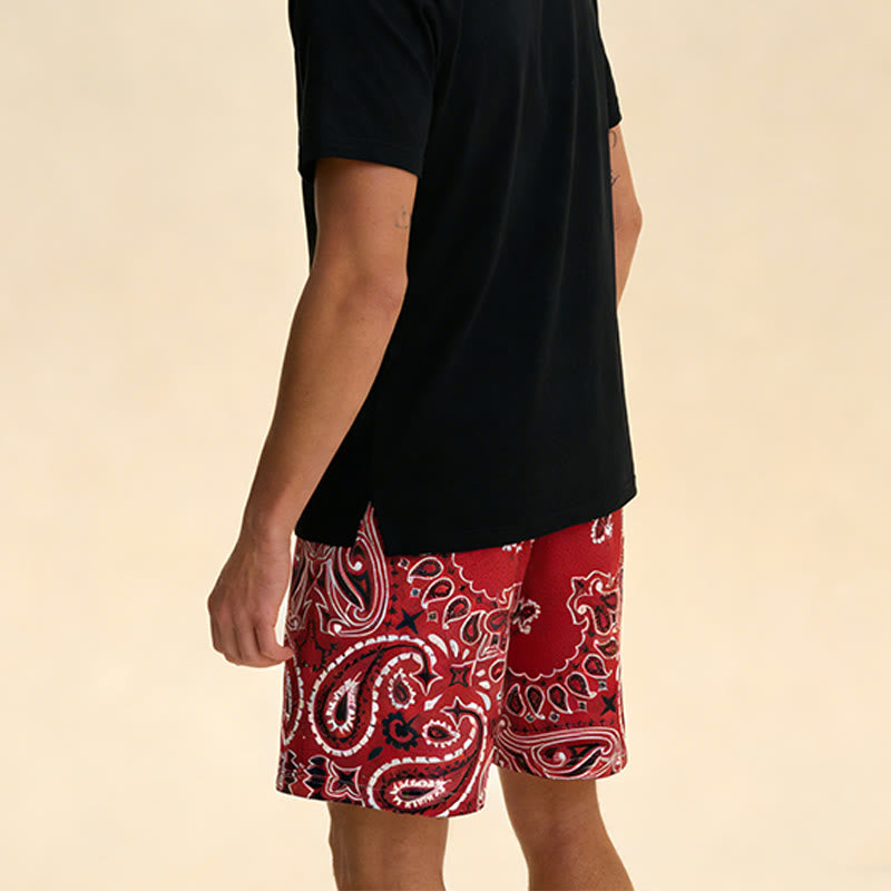 Short de sport imprimé tendance pour homme Olivenorma, idéal pour l'été, le fitness, le basketball et la course à pied. - image 4