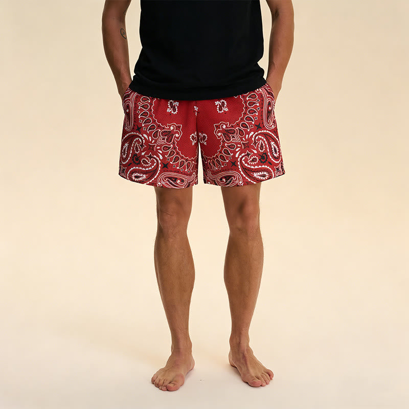 Short de sport imprimé tendance pour homme Olivenorma, idéal pour l'été, le fitness, le basketball et la course à pied. - image 3