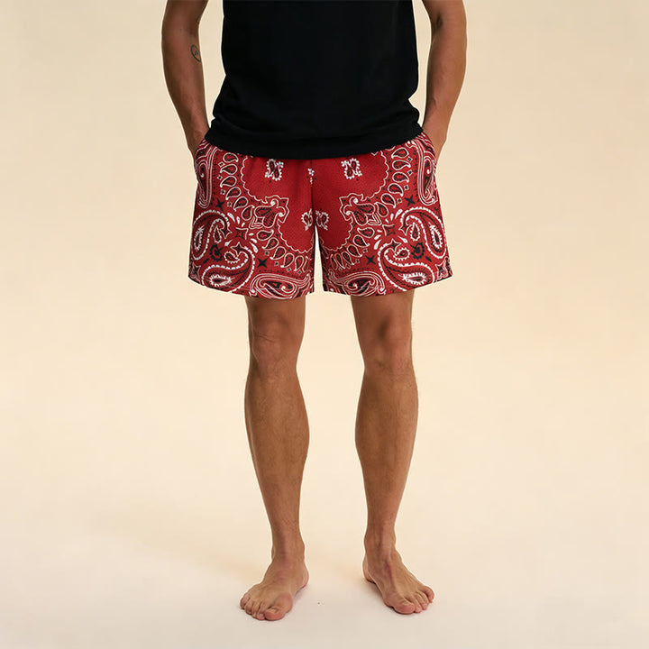 Short de sport imprimé tendance pour homme Olivenorma, idéal pour l'été, le fitness, le basketball et la course à pied. - image 3