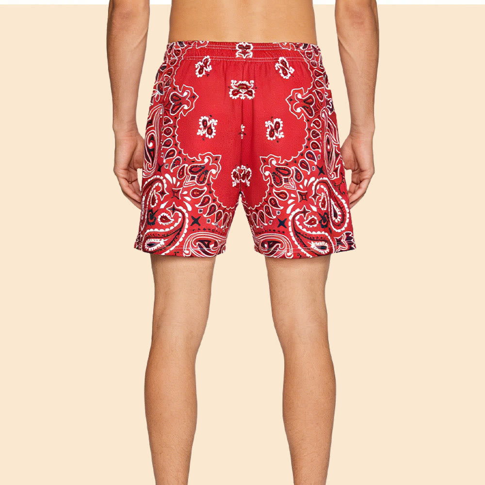 Short de sport imprimé tendance pour homme Olivenorma, idéal pour l'été, le fitness, le basketball et la course à pied. - image 2