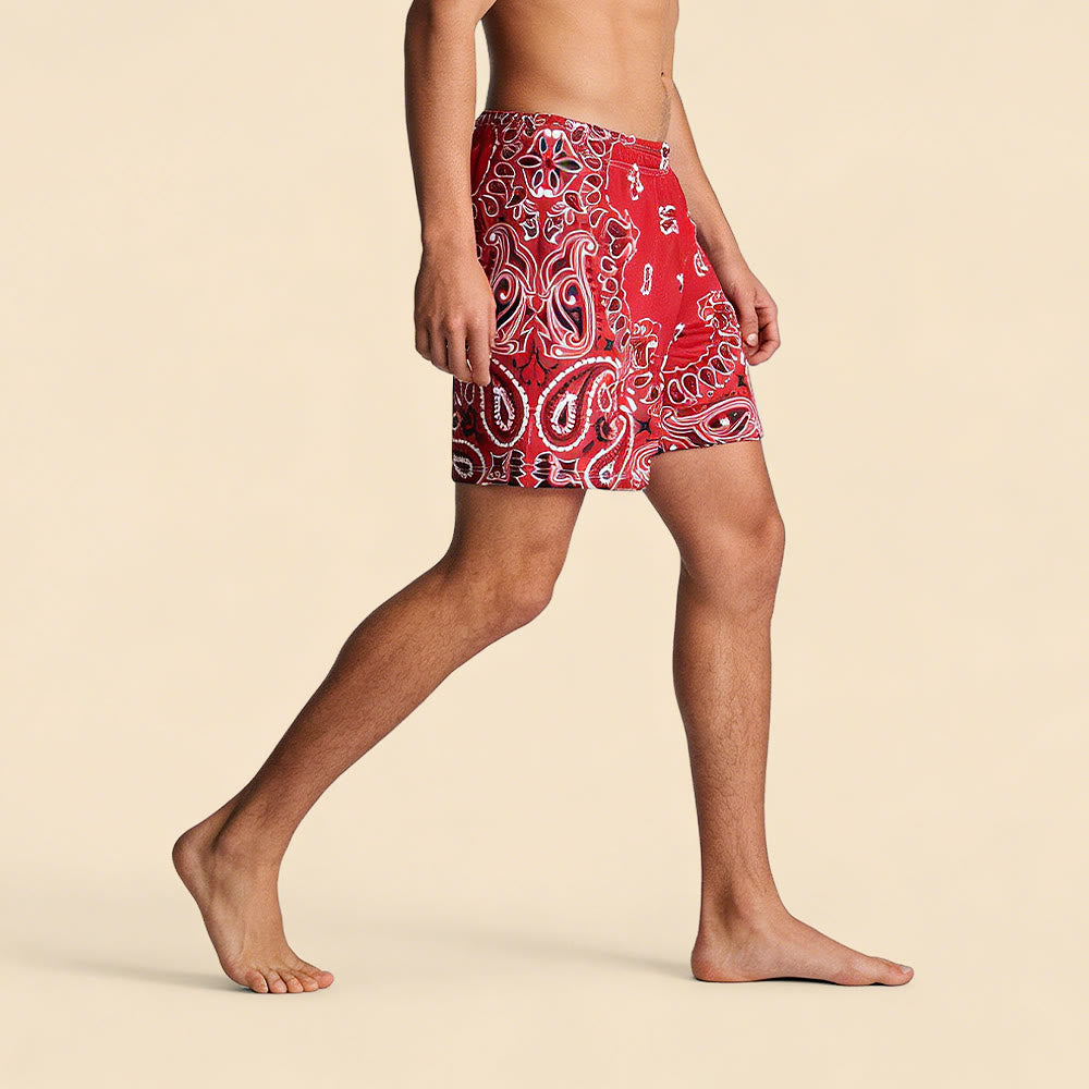 Short de sport imprimé tendance pour homme Olivenorma, idéal pour l'été, le fitness, le basketball et la course à pied. - image 5