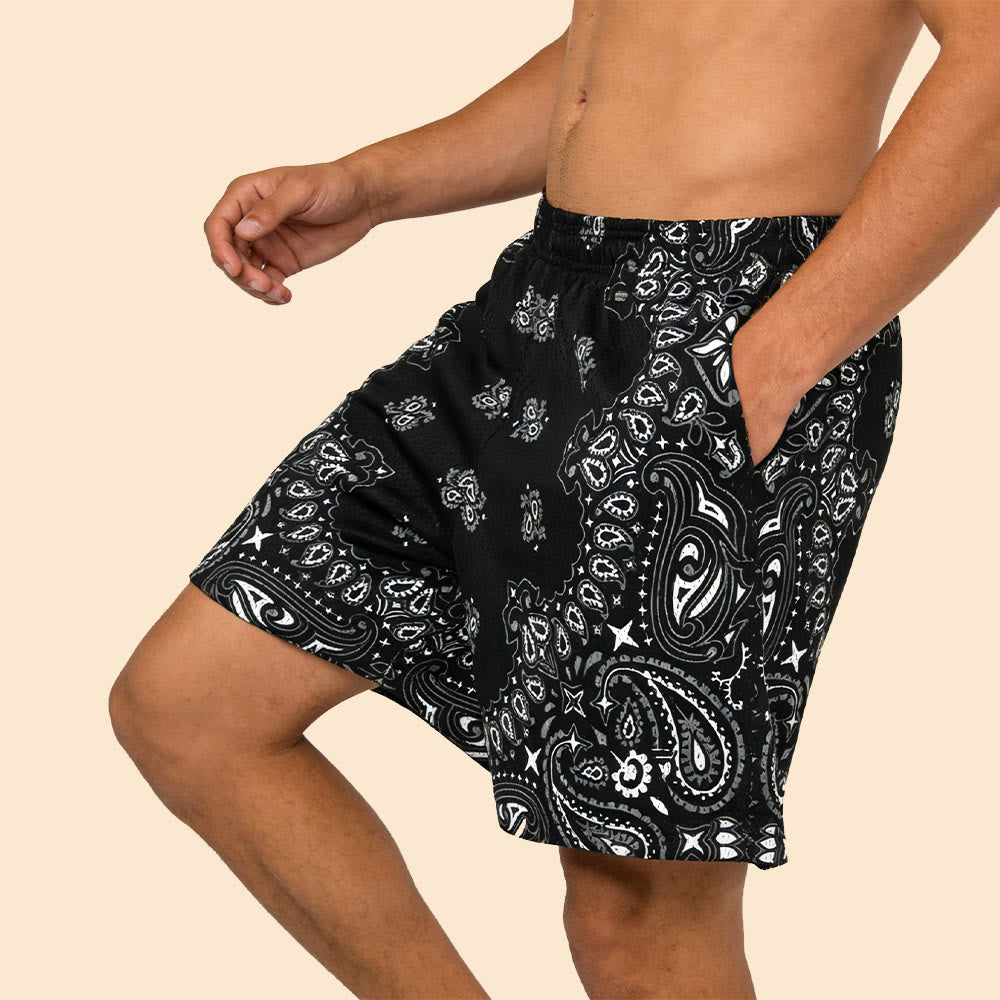 Short de sport imprimé tendance pour homme Olivenorma, idéal pour l'été, le fitness, le basketball et la course à pied. - image 26