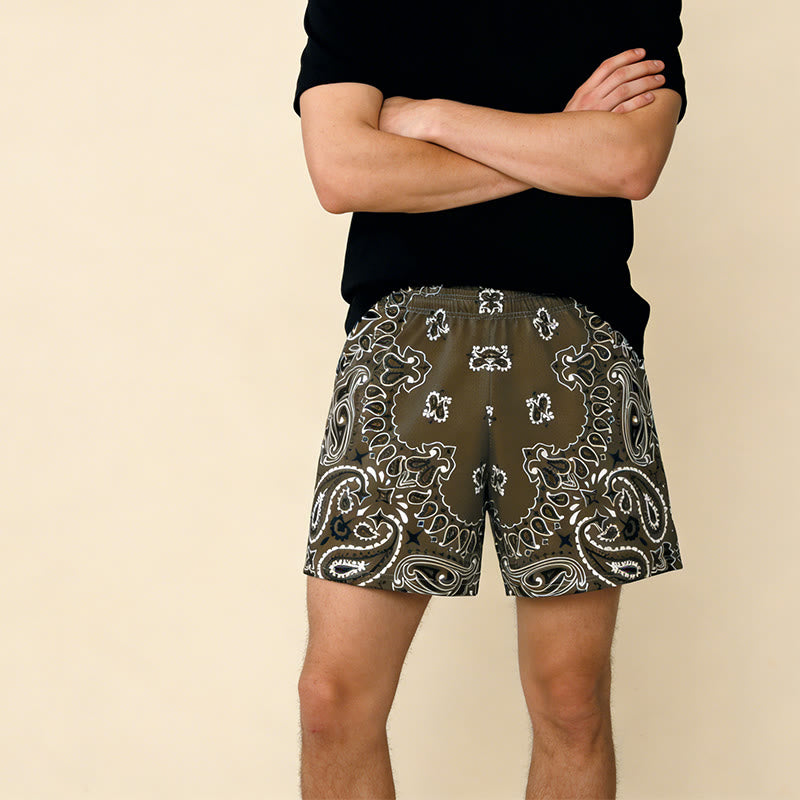 Short de sport imprimé tendance pour homme Olivenorma, idéal pour l'été, le fitness, le basketball et la course à pied. - image 52