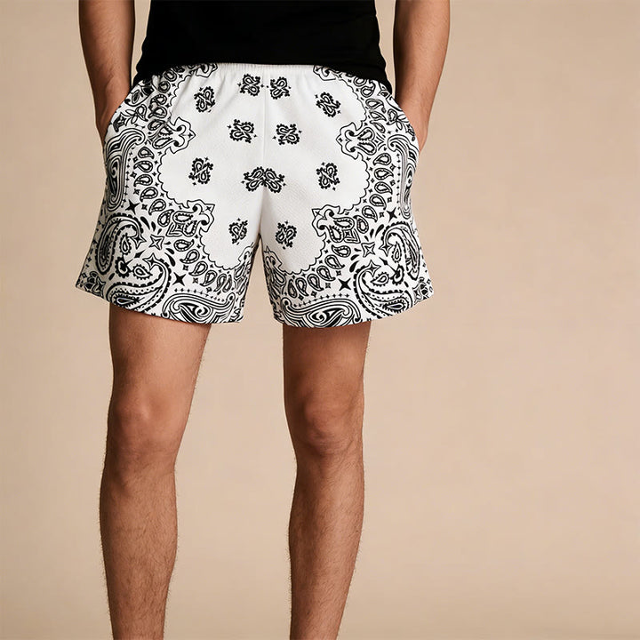 Short de sport imprimé tendance pour homme Olivenorma, idéal pour l'été, le fitness, le basketball et la course à pied. - image 62
