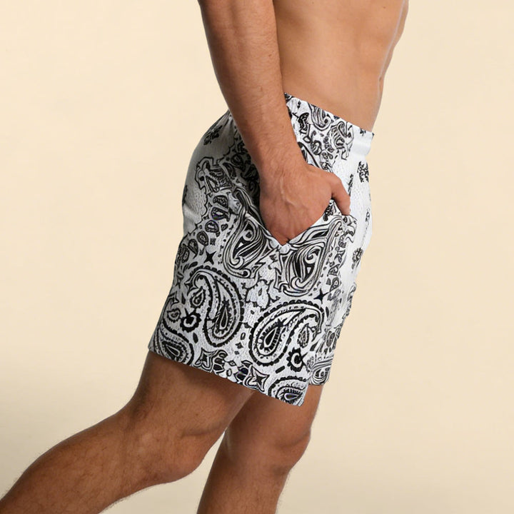 Short de sport imprimé tendance pour homme Olivenorma, idéal pour l'été, le fitness, le basketball et la course à pied. - image 64