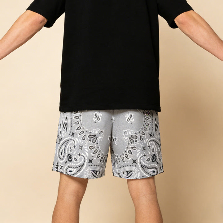 Short de sport imprimé tendance pour homme Olivenorma, idéal pour l'été, le fitness, le basketball et la course à pied. - image 9
