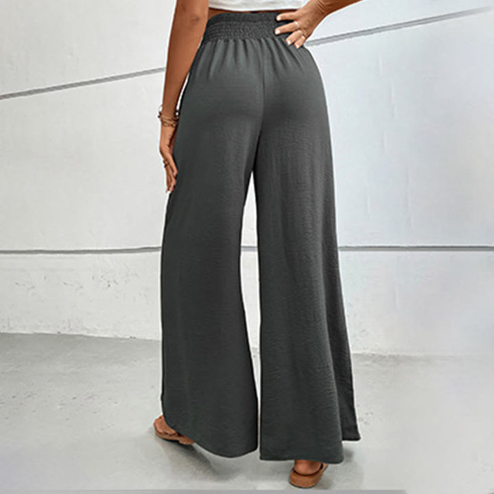 Pantalon d'été décontracté Olivenorma, taille haute, coupe ample, jambes larges et taille élastique - image 24