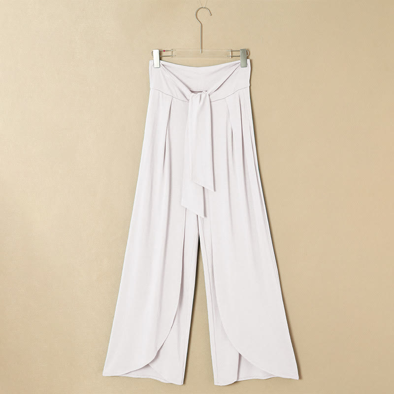 Pantalon de yoga d'été à jambes larges pour femmes Olivenorma - Blanc - 2XL - image 5