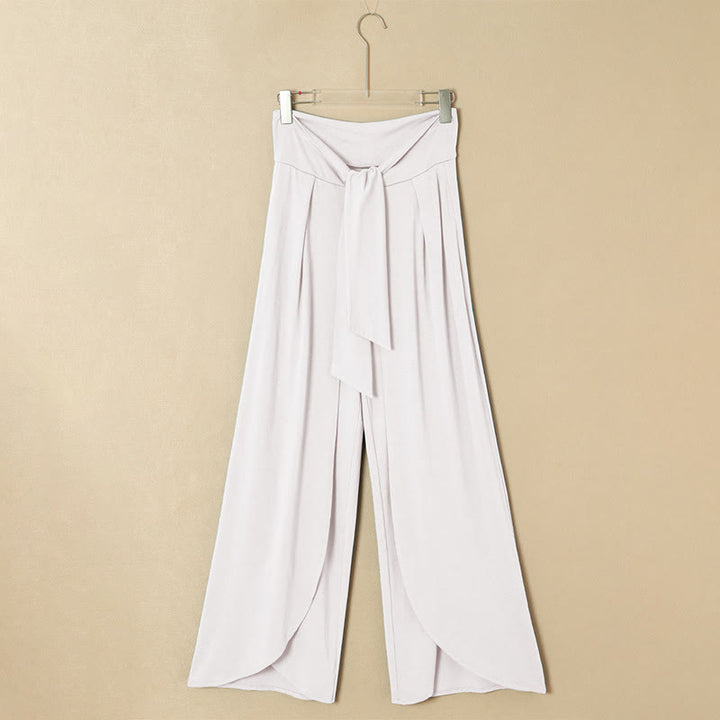 Pantalon de yoga d'été à jambes larges pour femmes Olivenorma - Blanc - 2XL - image 5