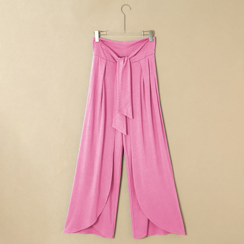 Pantalon de yoga d'été à jambes larges pour femmes Olivenorma - Rose - 2XL - image 10