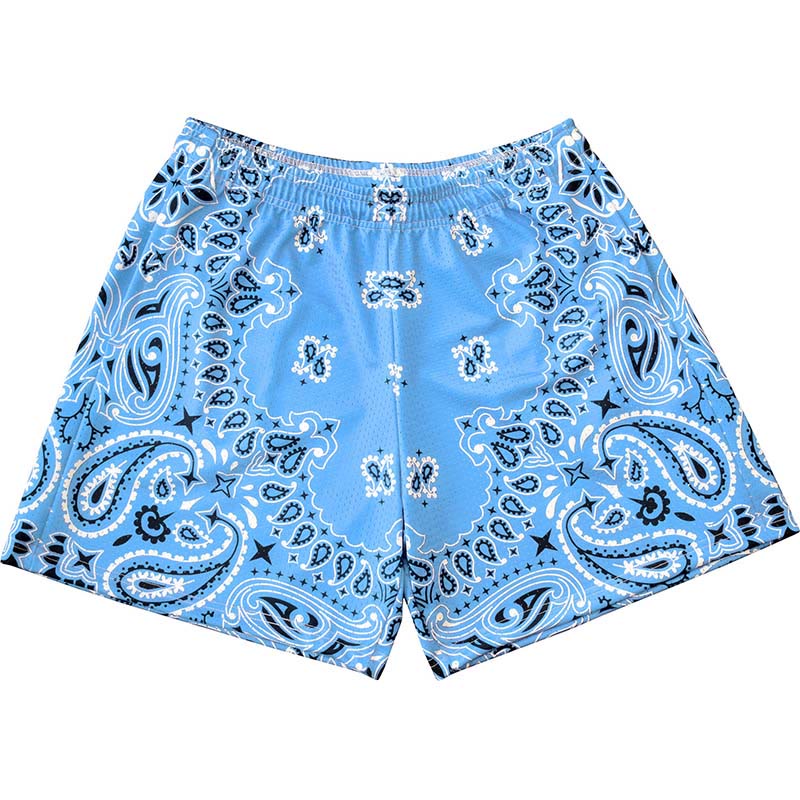 Short de sport imprimé tendance pour homme Olivenorma, idéal pour l'été, le fitness, le basketball et la course à pied. - Bleu ciel - 3XL - image 36