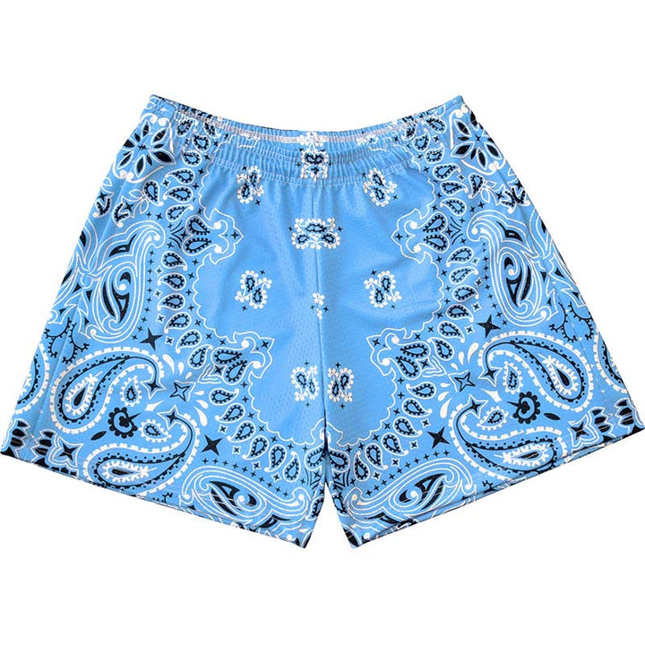 Short de sport imprimé tendance pour homme Olivenorma, idéal pour l'été, le fitness, le basketball et la course à pied. - Bleu ciel - 3XL - image 36