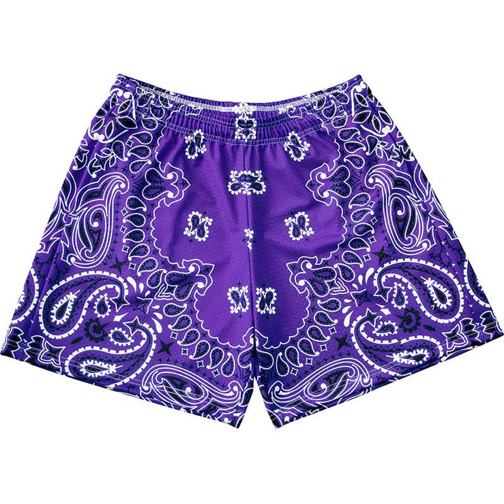Short de sport imprimé tendance pour homme Olivenorma, idéal pour l'été, le fitness, le basketball et la course à pied. - Violet - 3XL - image 34