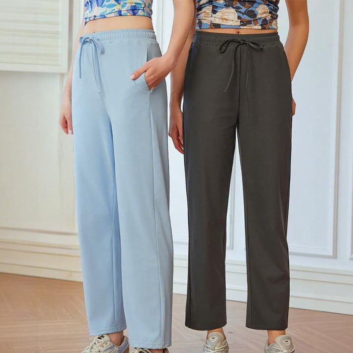 Pantalon de yoga droit taille haute fluide pour femme Olivenorma - image 6