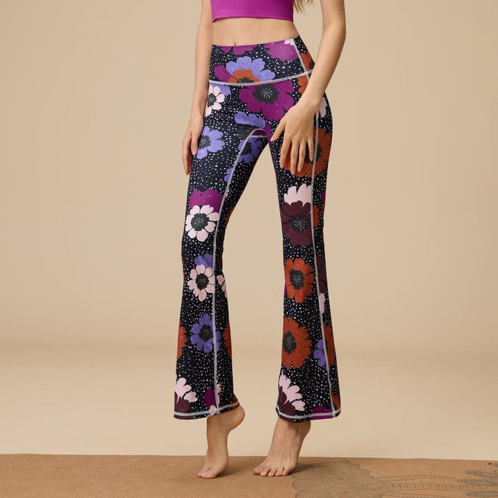 Pantalon de yoga évasé taille haute sculpté pour femme Olivenorma - Gerbera - XL - image 24