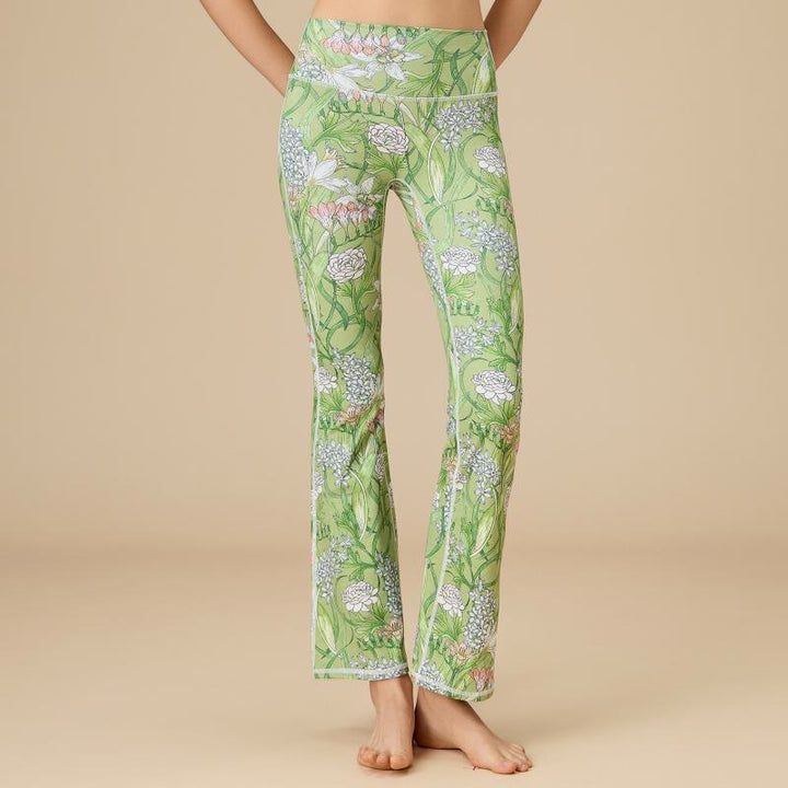 Pantalon de yoga évasé taille haute sculpté pour femme Olivenorma - Jardin fantastique - XL - image 20