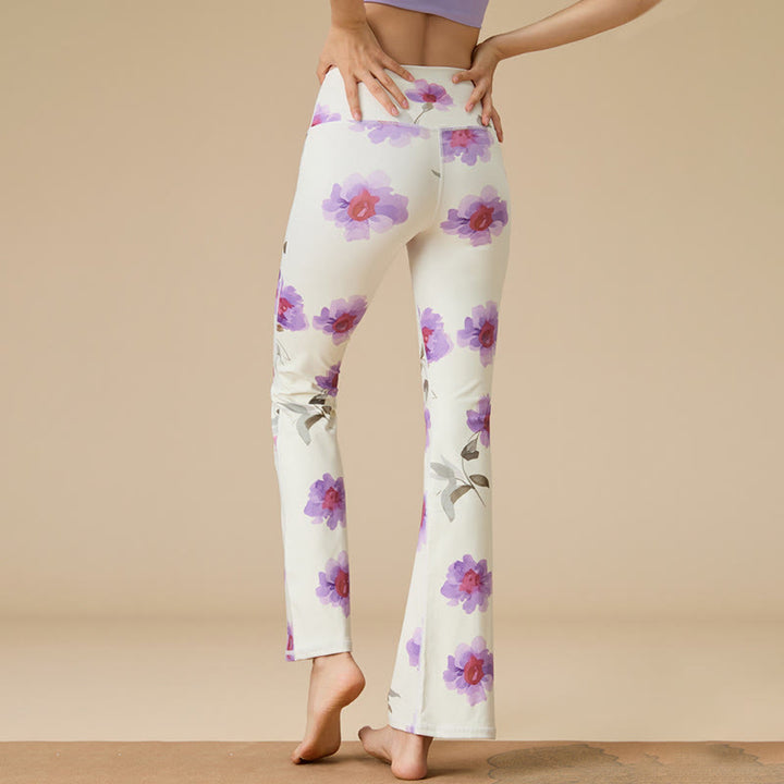Pantalon de yoga évasé taille haute sculpté pour femme Olivenorma - image 12