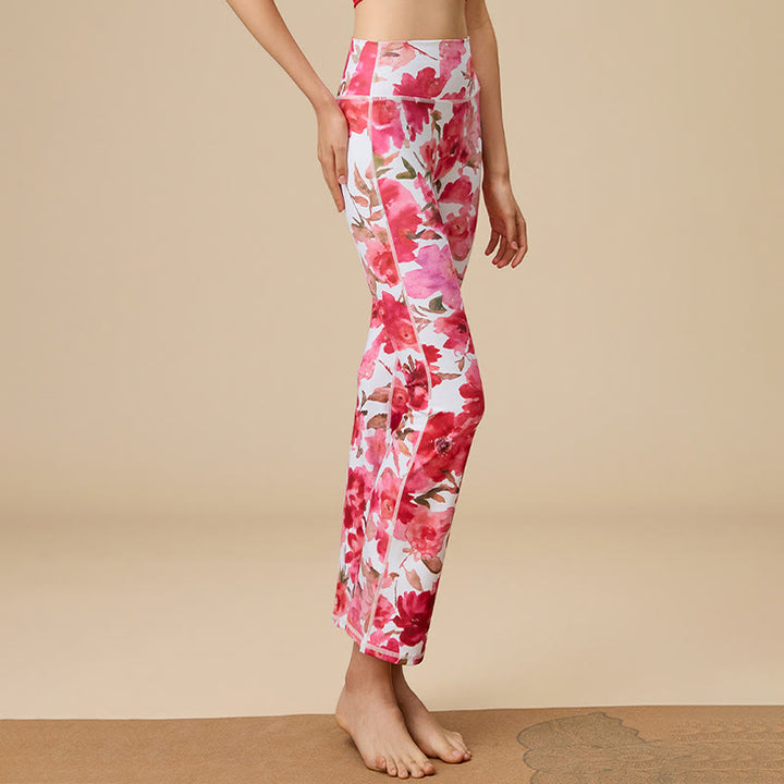 Pantalon de yoga évasé taille haute sculpté pour femme Olivenorma - image 27