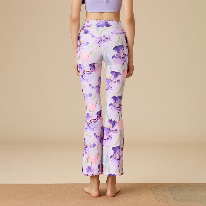 Pantalon de yoga évasé taille haute sculpté pour femme Olivenorma - image 19