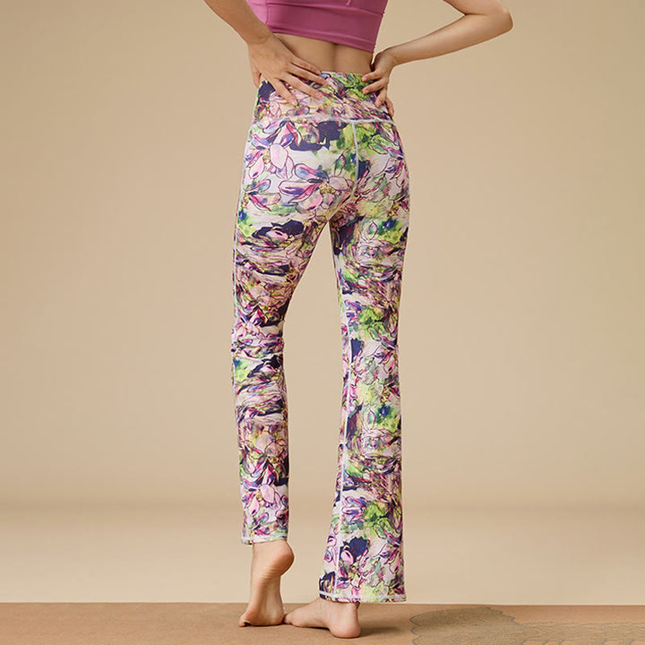 Pantalon de yoga évasé taille haute sculpté pour femme Olivenorma - image 4