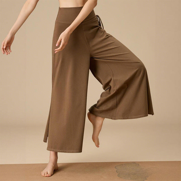 Pantalon Olivenorma Zen Flow pour femme, taille haute et jambes larges - image 2