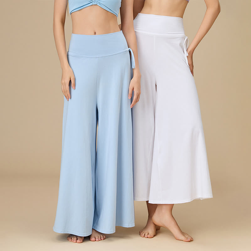 Pantalon Olivenorma Zen Flow pour femme, taille haute et jambes larges - image 6