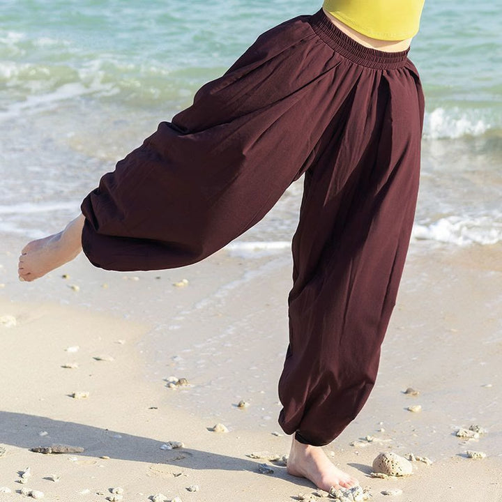 Pantalon harem de yoga pour femmes Olivenorma - Cacao - XL - image 7
