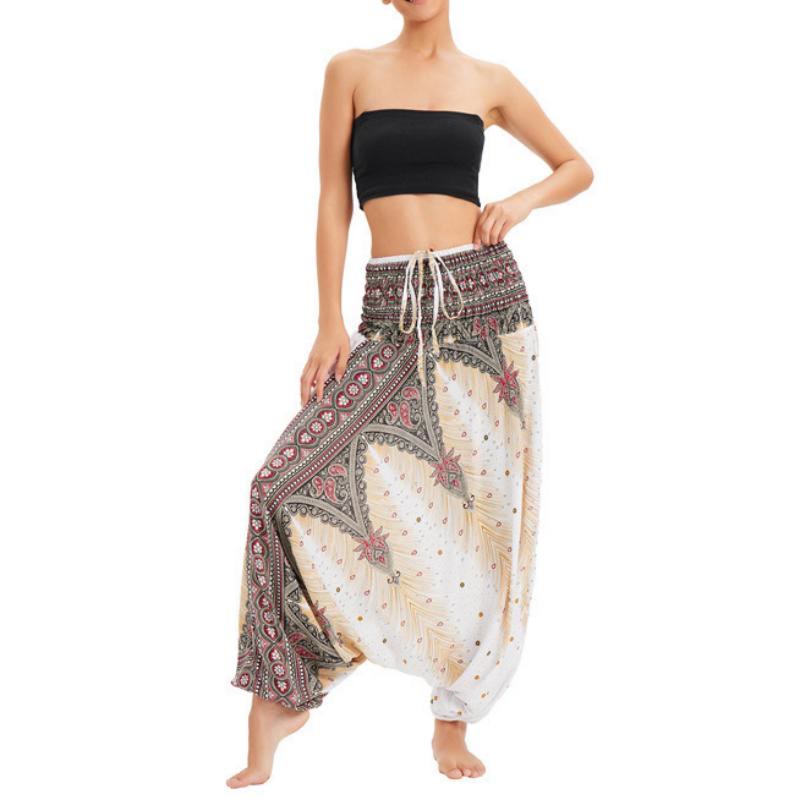 Pantalon de yoga bohème à jambes larges pour femme Olivenorma - image 8