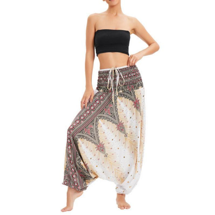 Pantalon de yoga bohème à jambes larges pour femme Olivenorma - image 8