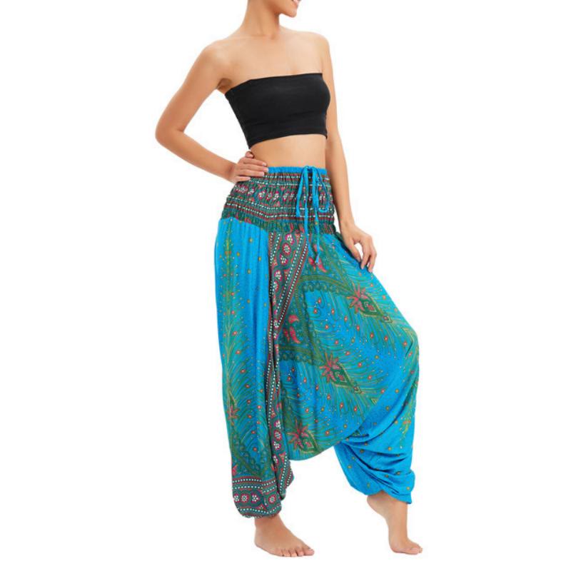 Pantalon de yoga bohème à jambes larges pour femme Olivenorma - image 13