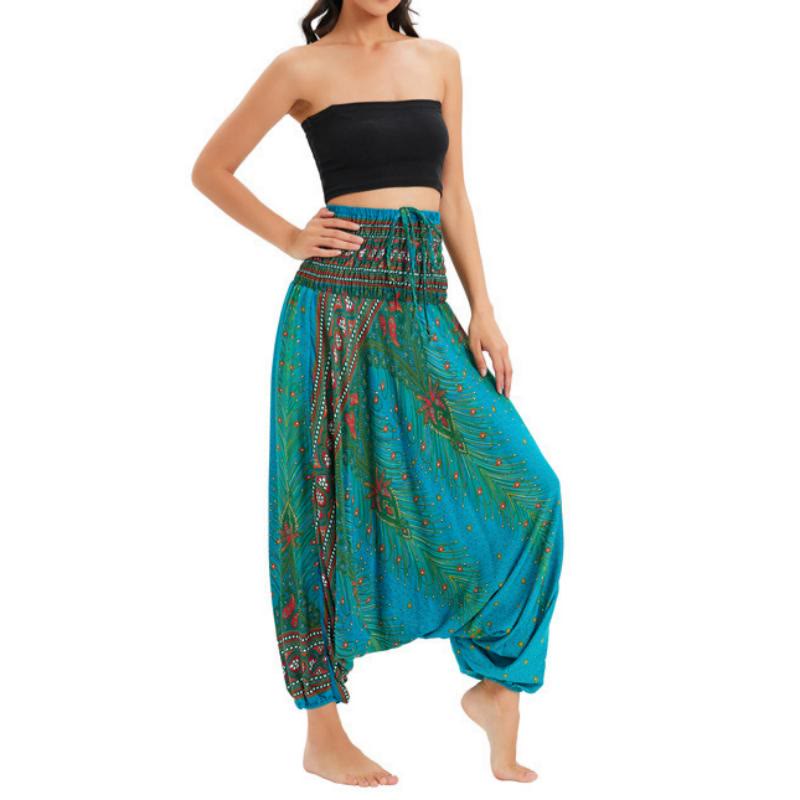 Pantalon de yoga bohème à jambes larges pour femme Olivenorma - image 26
