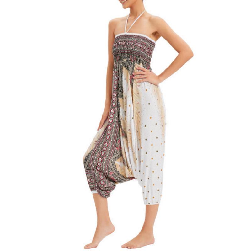 Pantalon de yoga bohème à jambes larges pour femme Olivenorma - image 11