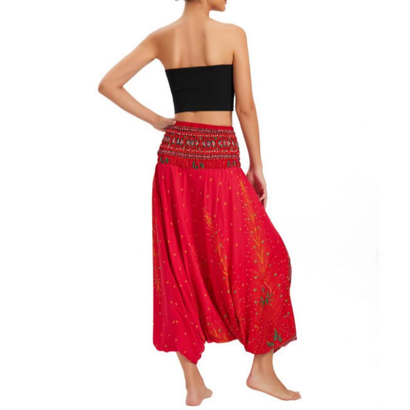 Pantalon de yoga bohème à jambes larges pour femme Olivenorma - image 19