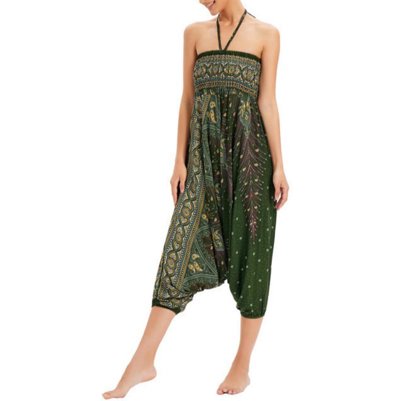 Pantalon de yoga bohème à jambes larges pour femme Olivenorma - image 4