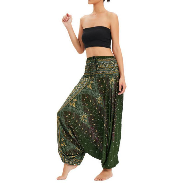 Pantalon de yoga bohème à jambes larges pour femme Olivenorma - image 1
