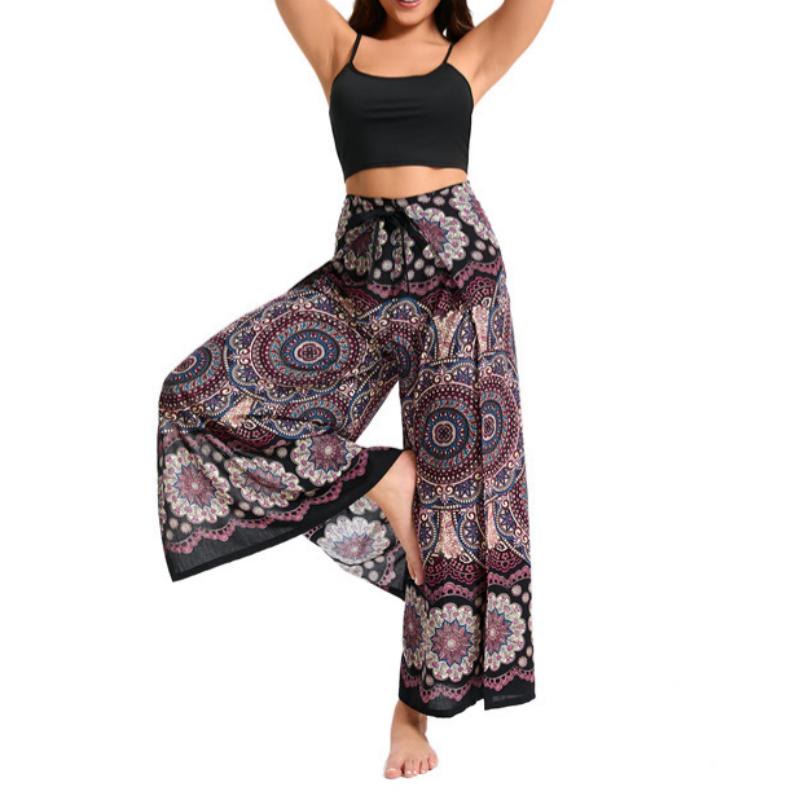 Pantalon large bohème à papillons Olivenorma pour femme - image 6