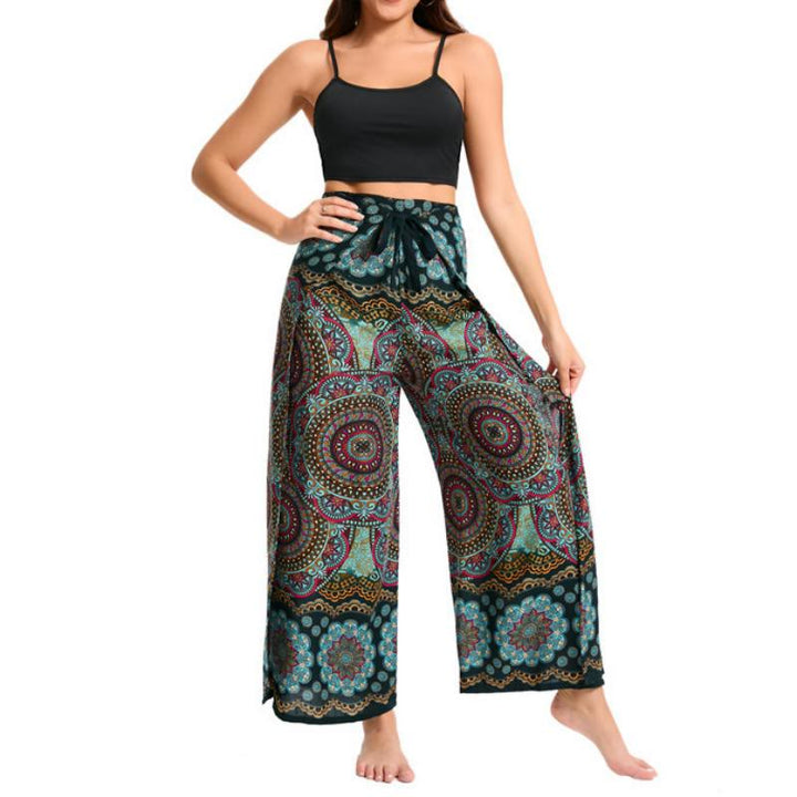 Pantalon large bohème à papillons Olivenorma pour femme - image 0