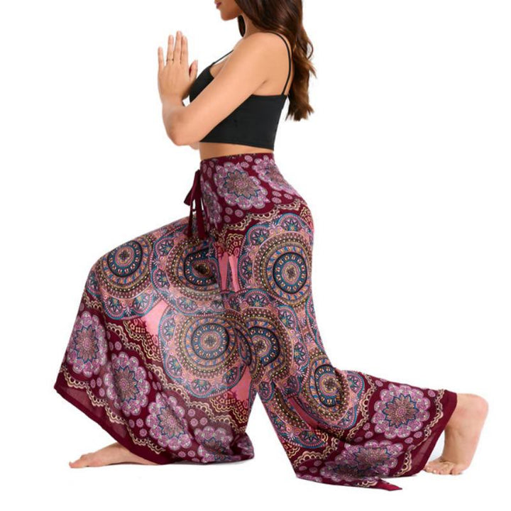 Pantalon large bohème à papillons Olivenorma pour femme - image 24