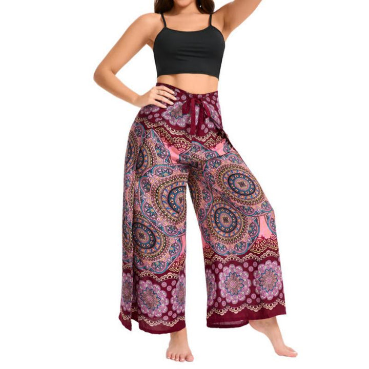 Pantalon large bohème à papillons Olivenorma pour femme - image 23