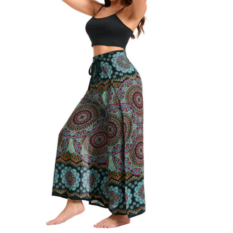 Pantalon large bohème à papillons Olivenorma pour femme - image 2