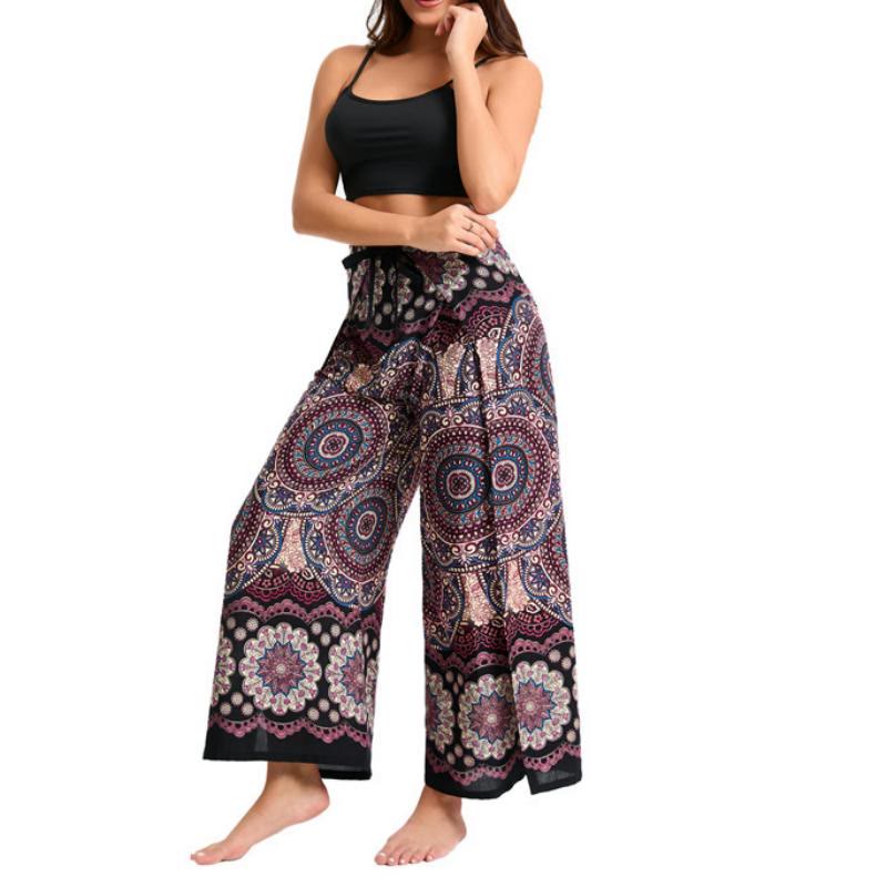 Pantalon large bohème à papillons Olivenorma pour femme - image 8