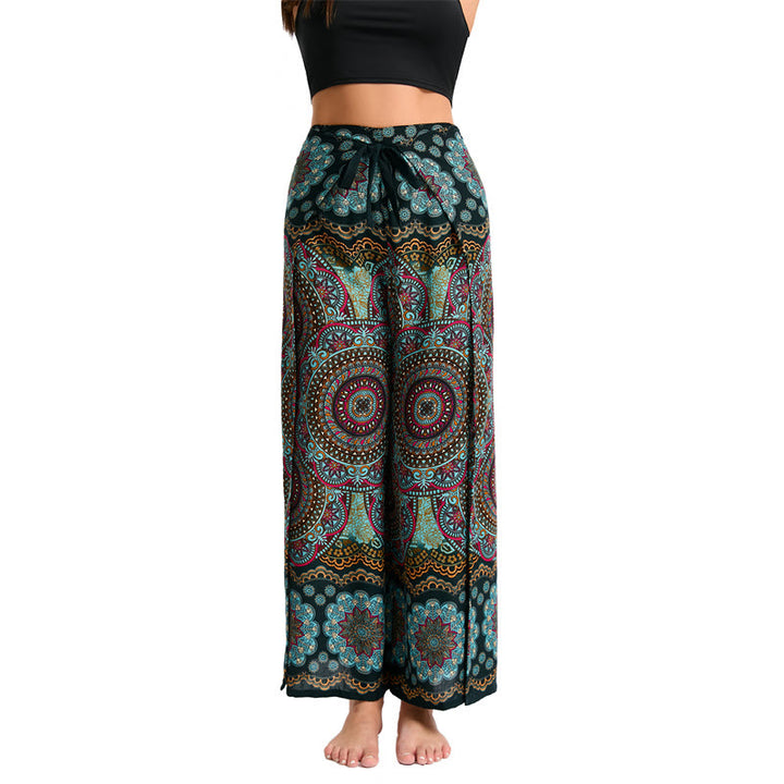 Pantalon large bohème à papillons Olivenorma pour femme - image 4