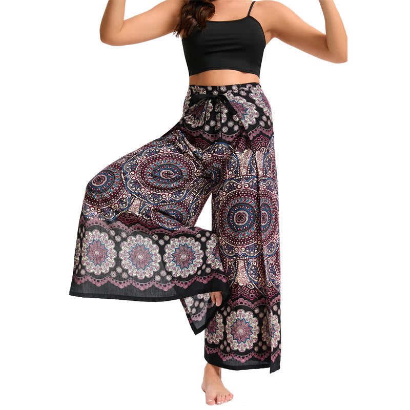 Pantalon large bohème à papillons Olivenorma pour femme - image 10